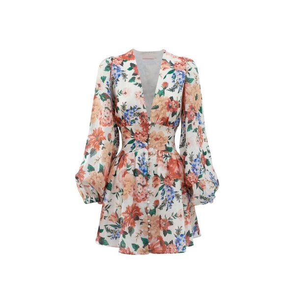 NWT! SOFIA CAPRI LONG SLEEVE MINI DRESS - Botanical - Picture 2 of 5